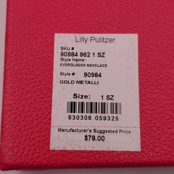 Lilly Pulitzer Gold Tone Alligator Necklace - Picture 3 of 11